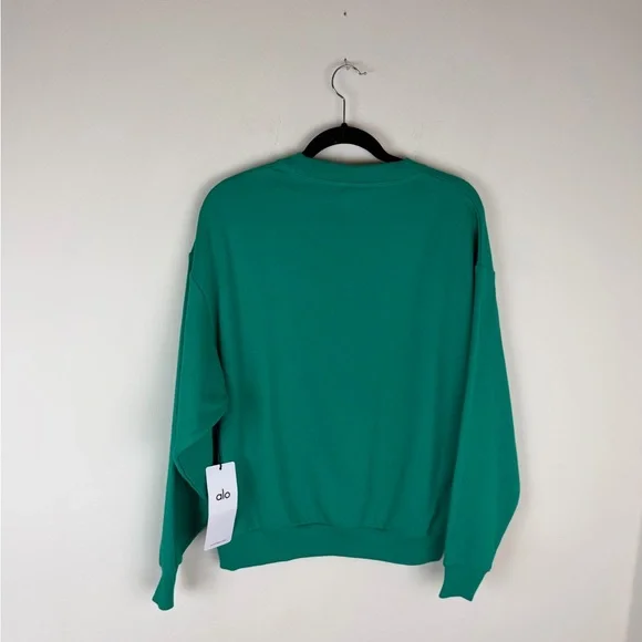 NWT ALO ACCOLADE CREW NECK PULLOVER & SWEAT SHORTS SET Spruce Green Size S - Picture 6 of 12